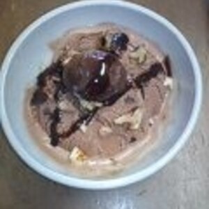 胡桃と栗のチョコアイス